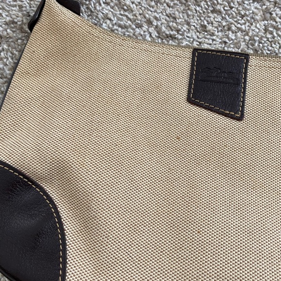 Longchamp Paris Vintage Small Shoulder Bag Brown Leather - Picture 3 of 13